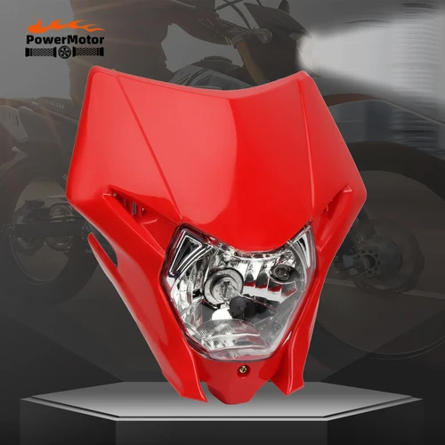 Faro de máscara para motocicleta de Motocross, placa de faro halógeno para Honda CRF150L 150R 150F 230L 250L 250X 250M 300 450L 450X 450RL