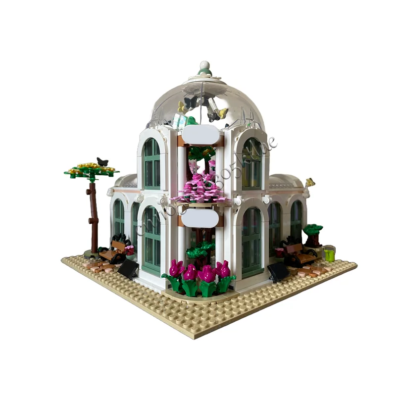 1733 PCS 모크 식물 시리즈 나비 집 모델 블록 DIY 세트 교육용 조립 블록 장난감 어린이 크리스마스 선물