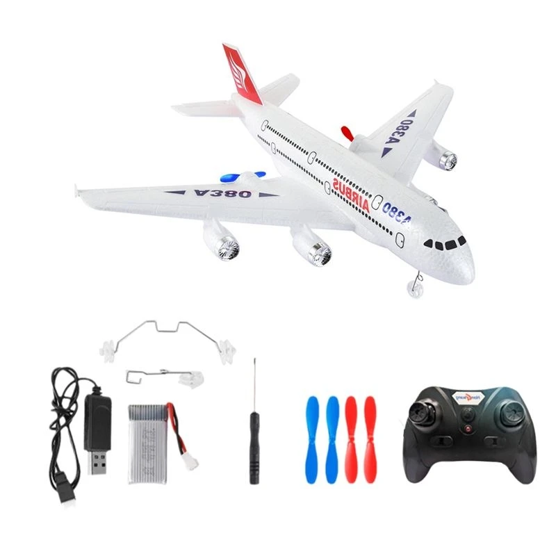 Airbus A380 RC Airplane 2.4G Remote Control Fixed Wing Plane Gyro Outdoor Aircraft Model Birthday Gift For Kids