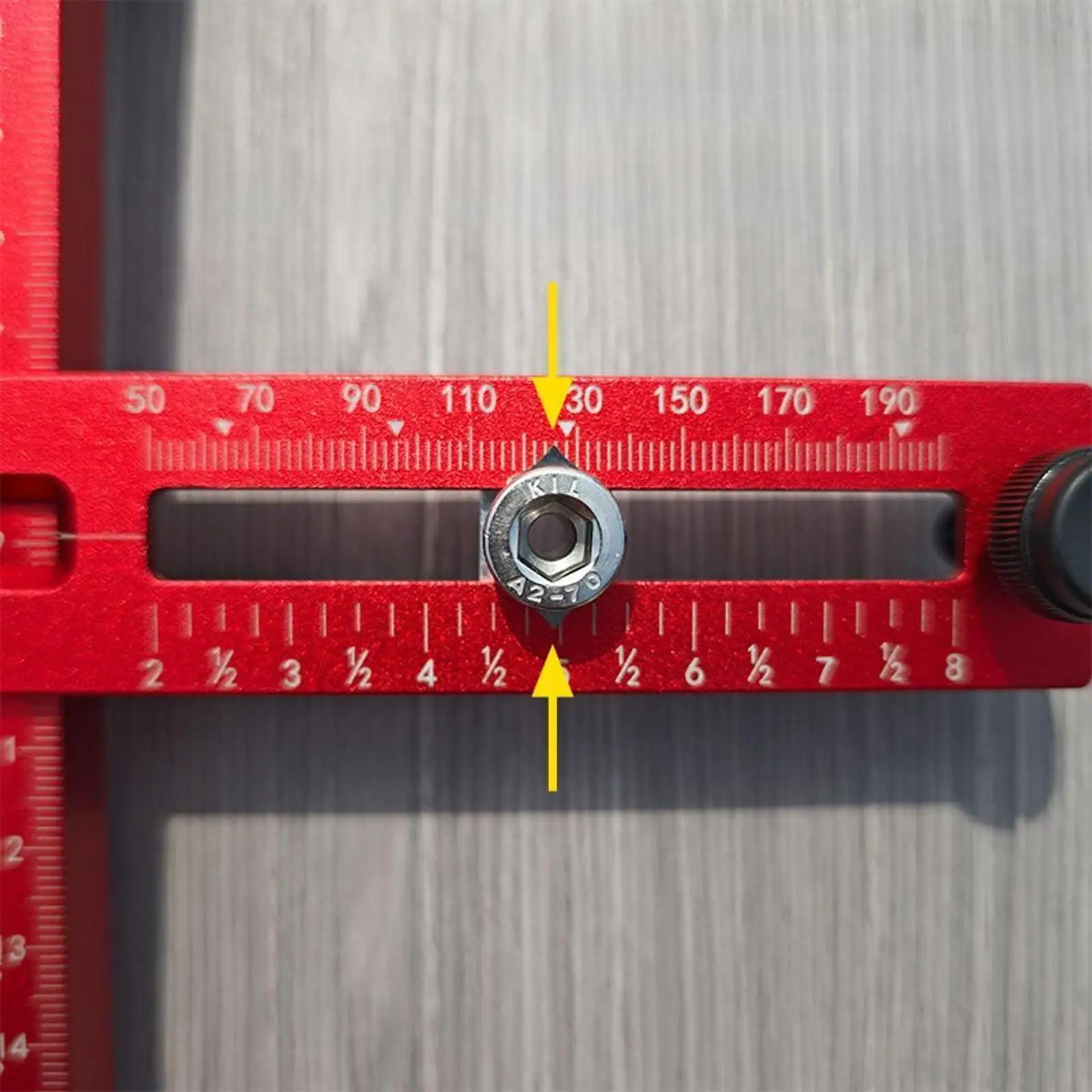 Drill Positioning Ruler Woodworking T Square Ruler Professional Easy Use