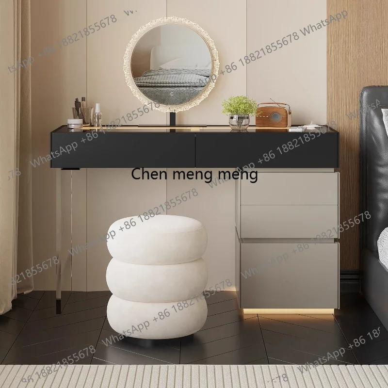 

RR Minimalist Home Dressing Table Womens Luxury Storage Comfortable Dressing Table Modern Mirror Muebles De Dormitorio Furniture