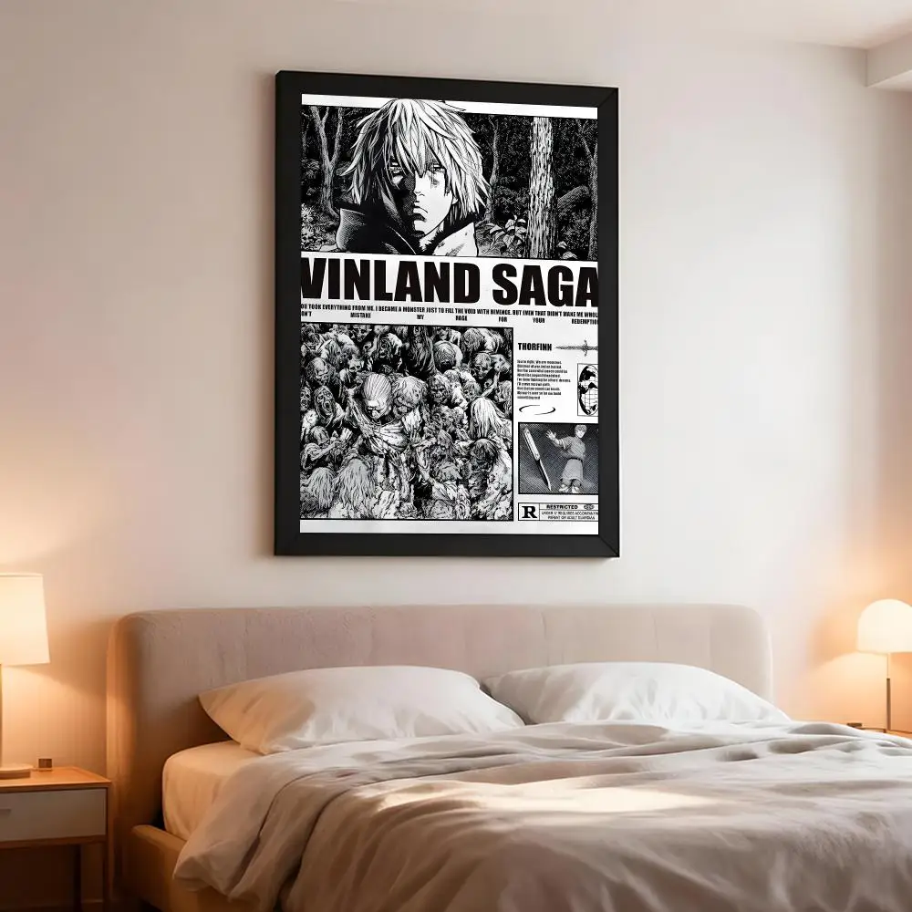 Anime Manga V-Vinland Saga Poster Artistic Wall Decor Indoor Outdoor Home Ornament for Collectors
