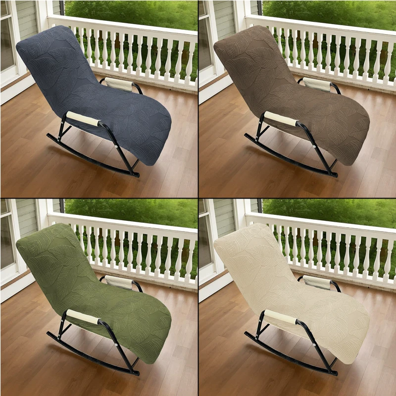 

Эластичный жаккардовый флисовый чехол на кресло с откидной спинкой, одинарный чехол на кресло-качалка, защита от грязи для гостиной, балкона, спальни