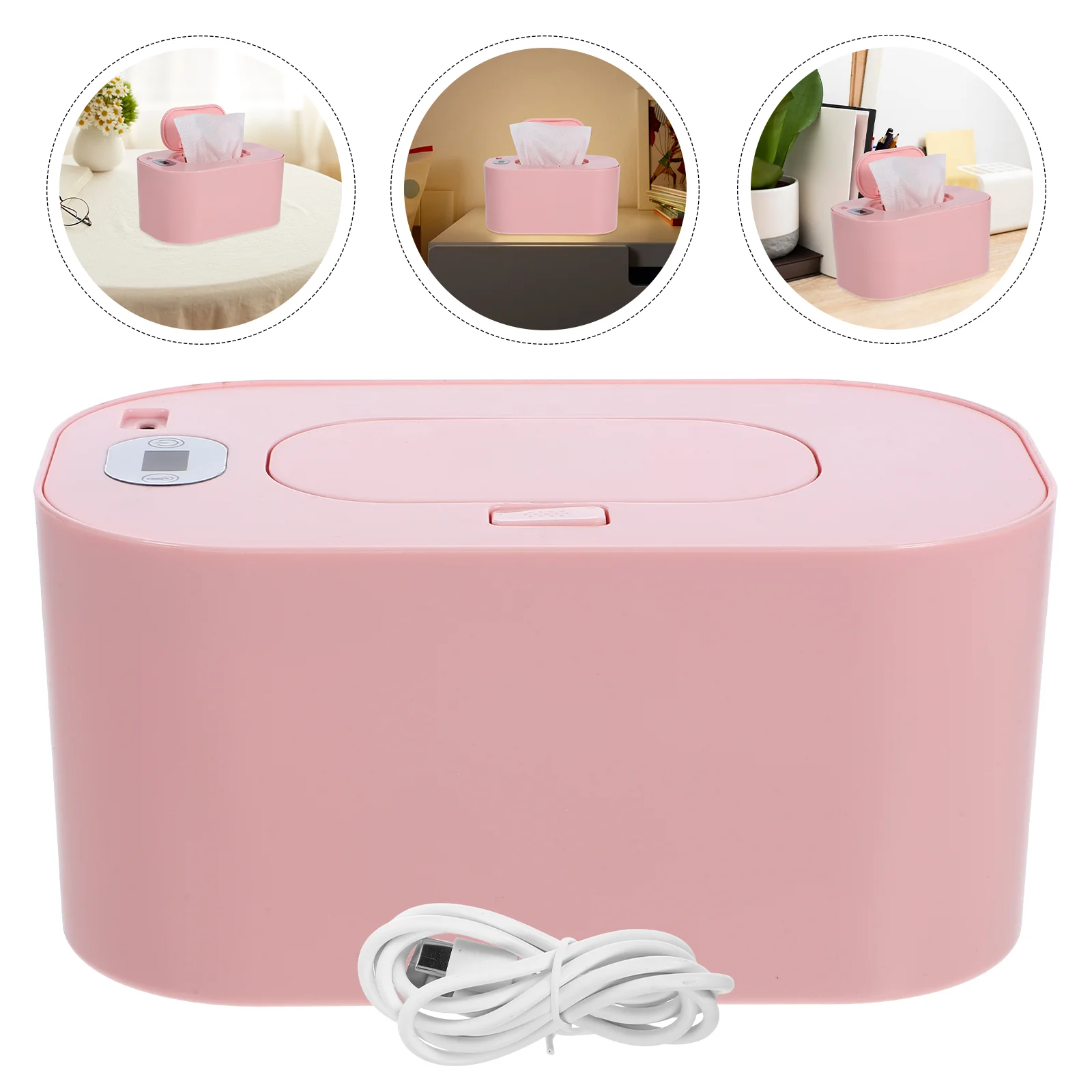 

Wipe Warmer Wet Tissue Heating Case Napkin Thermostat Heater Rechargeable Batteries