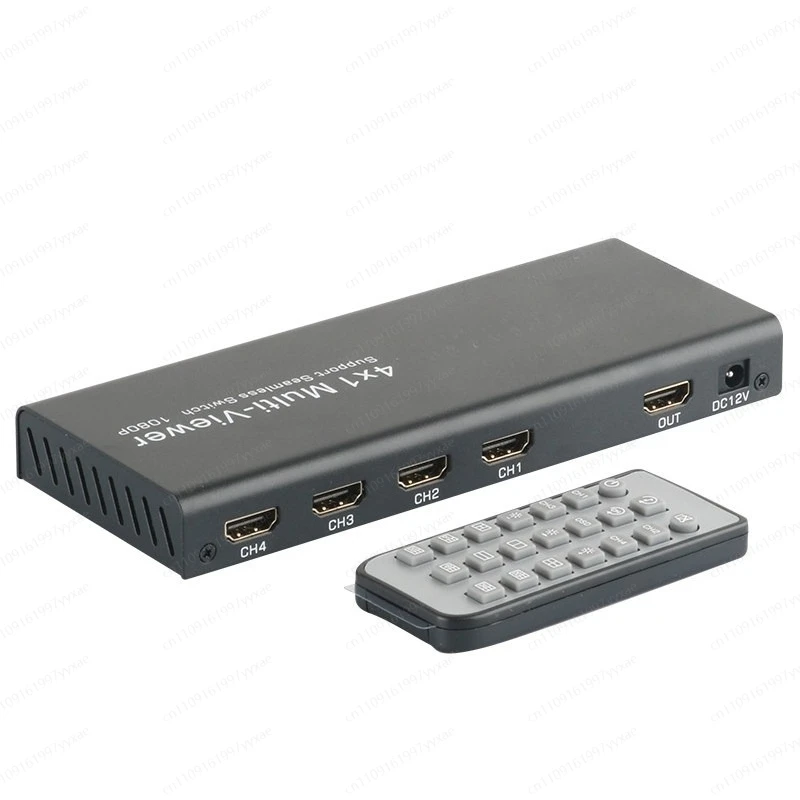 HDMI seamless switcher 4 in 1 out, four screen splitter
