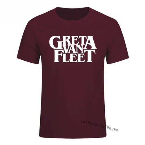 Greta Van Fleet 캐주얼 패션 T 셔츠 여름 스트리트웨어, 하라주쿠 유럽 코튼 티 셔츠 남성 Camisas Hombre 