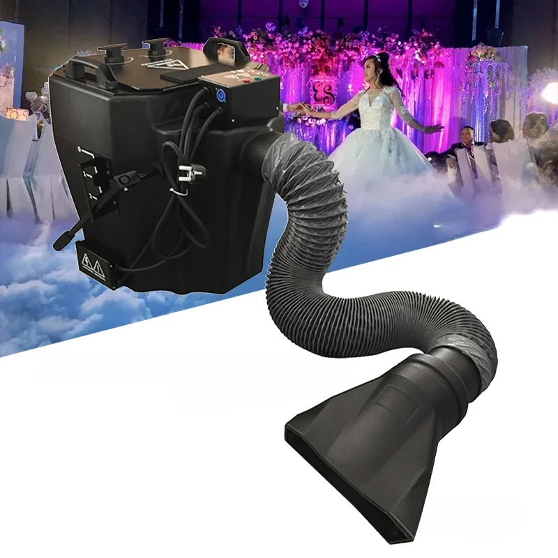 6000W dry ice fog hood stage concert low fog machine