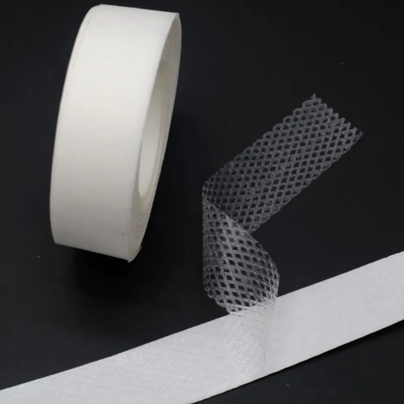 10/20mm White Hot Melt Adhesive Mesh Tape Double Side Iron On Tape Fabric Patchwork Material DIY Clothes Sewing Accessories 9M