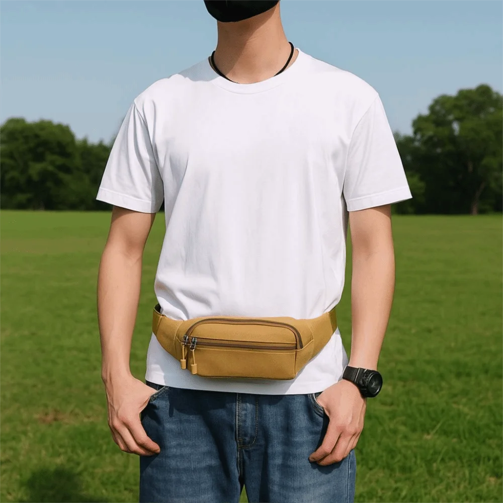 

Gym Bag Adjustable Sports Waist Bag Large Capacity Portable Men Chest Bag Lightweight Waterproof Sports Bag Running