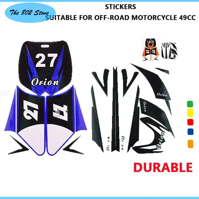 

Разноцветные наклейки для внедорожных мотоциклов 49CC. Красивые и высококачественные.