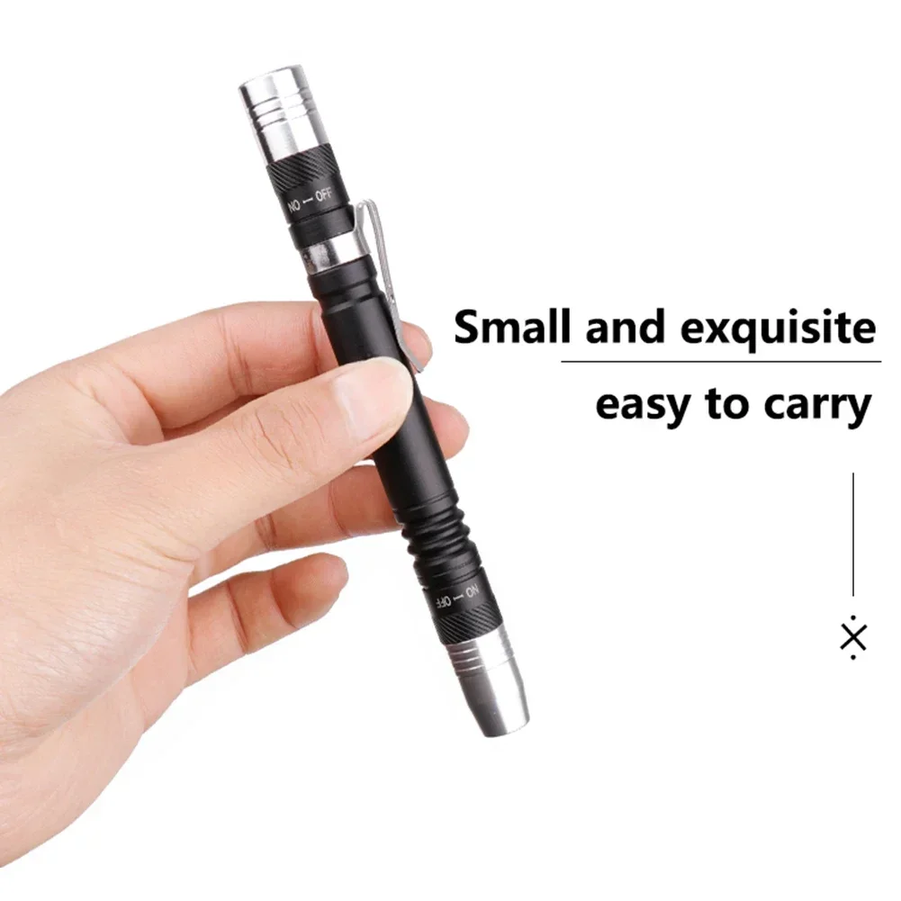 Mini Flashlight Pocket Pen Lights 395nm Black Light Pen Flashlights Ultraviolet Torch UV Light Detector for Test Checking