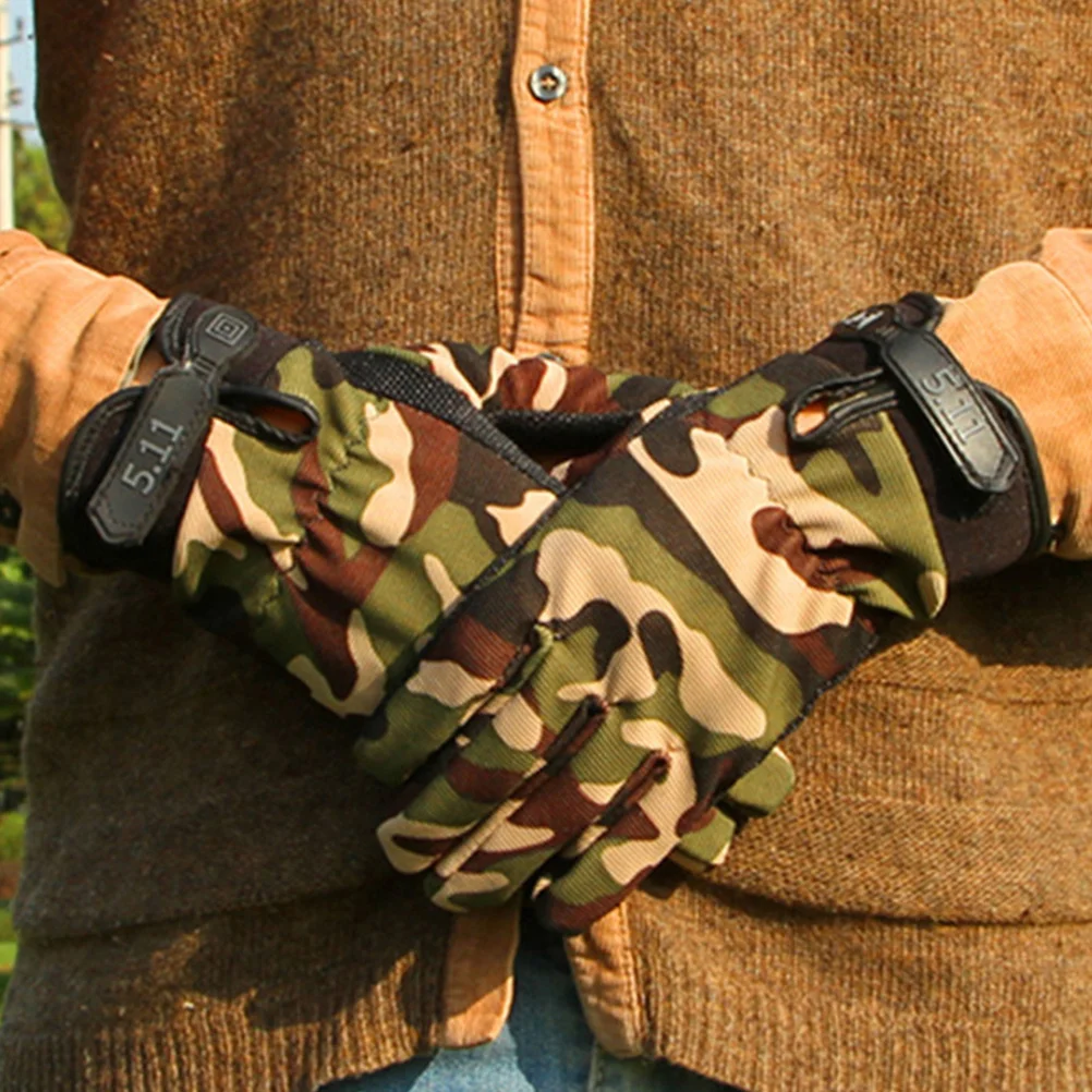 

Противоскользящие перчатки для верховой езды на открытом воздухе, пешего туризма, альпинизма, камуфляжа, ветрозащитный, дышащий материал, нескользящий дизайн, удобный