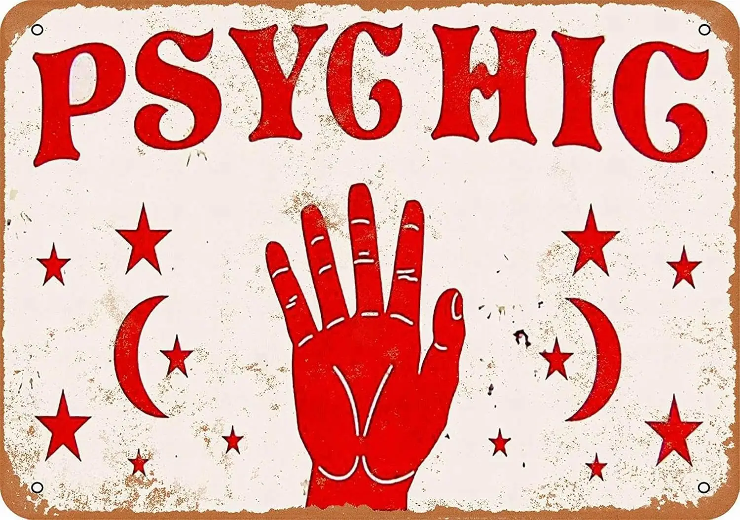 8 X 12 Metal Sign - Psychic - Vintage Wall Decor Art sign