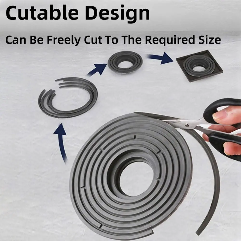 1Pcs Bathroom Floor Floor Drain Core Can Be Cut Odor And Insect Proof Sewer Cover 138mm Large Size Sewer Rapid Drainage