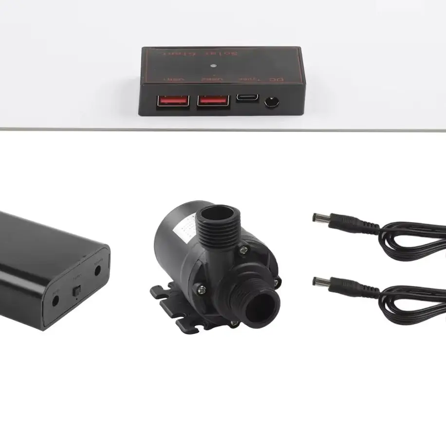 Garden Water Pump DC12V Pump Solar Powered Solutions 7.7*4.2*6.5cm Easy Installation Solar Pump 800L H Flow Rate