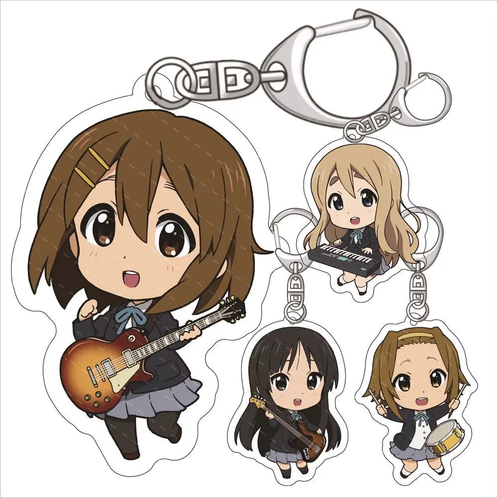 K-ON Hirasawa Yui Akiyama Mio  anime accessories Keychain Lanyard