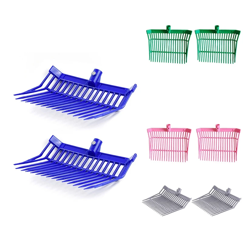 Manure Fork Replacement Head, Pitchfork Head, Horse Manure Rake, For Picking Up Manure, Stable Waste Removal,2Pcs