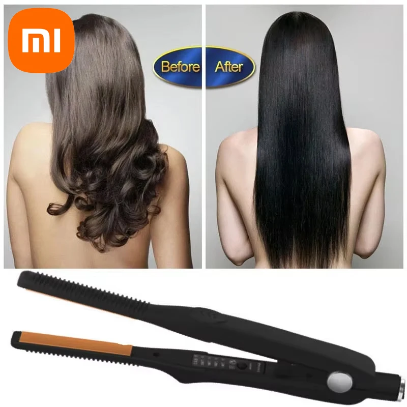 Xiaomi 2 In 1 Hair Straightener Hair Curler Professional Ceramic Flat Iron For Short Hair Women And Men Hair Curler Straightener