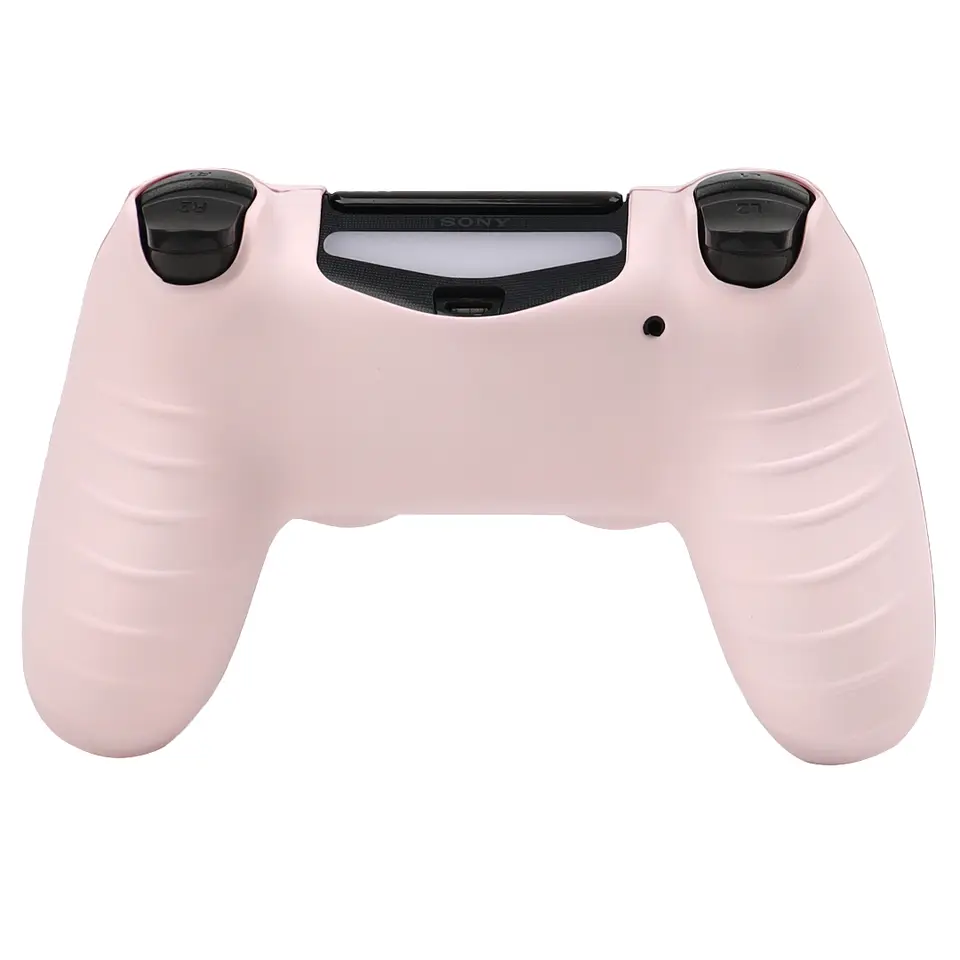 غطاء سيليكون ناعم لجهاز تحكم PS4، حماية كاملة 360 درجة، مقاوم للعرق والخدوش، لا يبهت، مع أغطية لعصا الإبهام - 4
