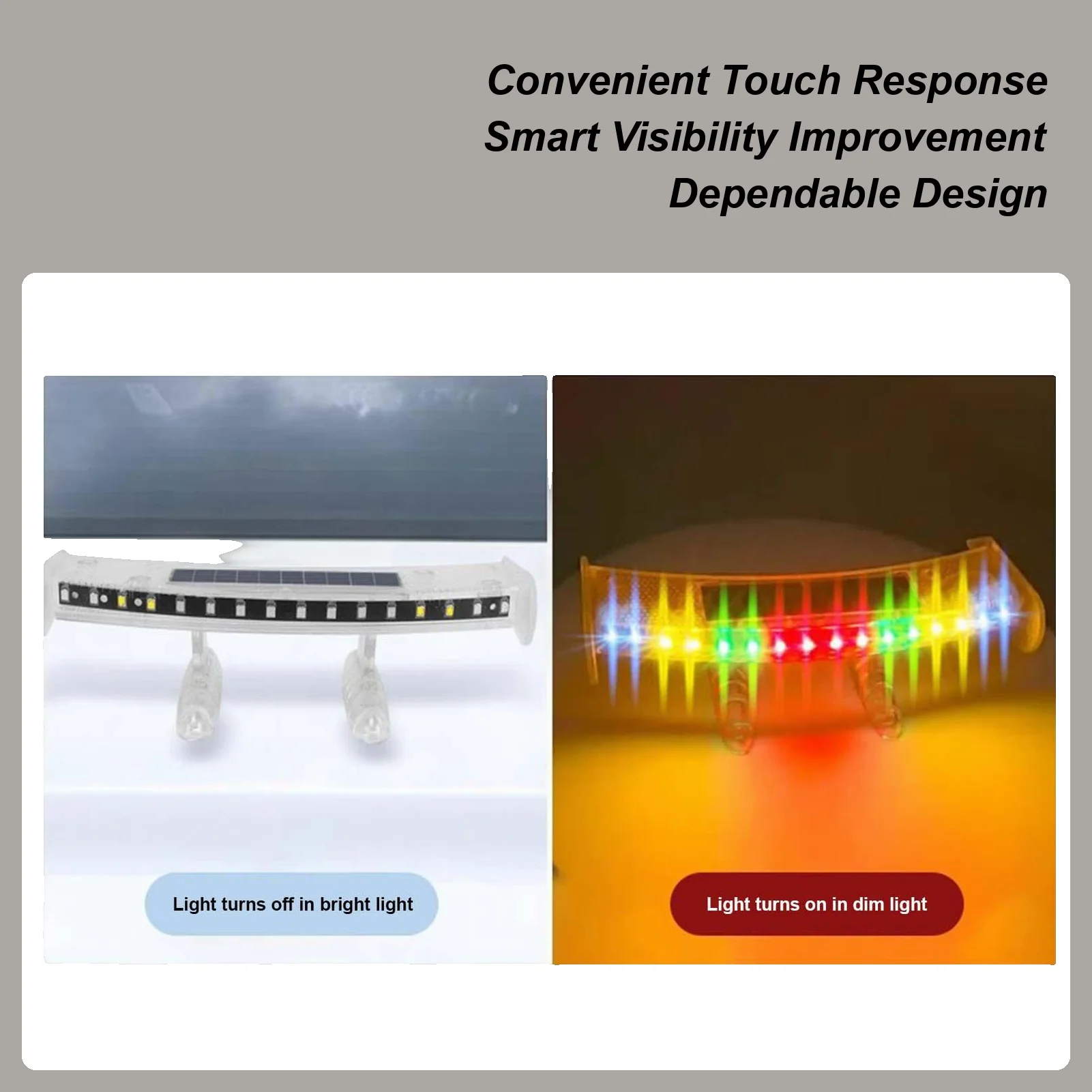 

Автомобильный задний фонарь Водонепроницаемый пылезащитный безопасный вождение Солнечная энергия Автомобильный светодиодный задний фонарь для седана Грузовик RV Ночная езда Подорожные поездки