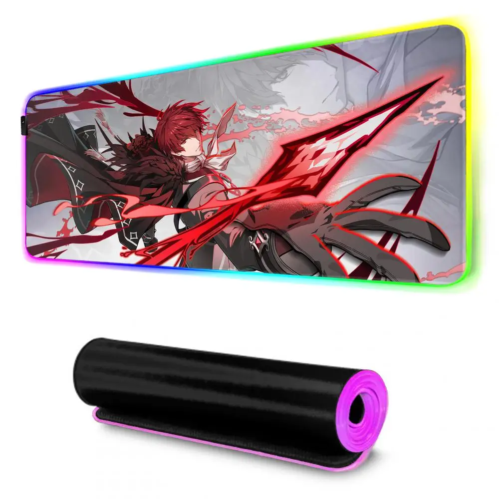 Tower Of God Mouse Pad Gamer Rgb Desk Mat Back Light Led Mousepad Setup Gaming Accessories Deskmat Big Mousepad Backlight