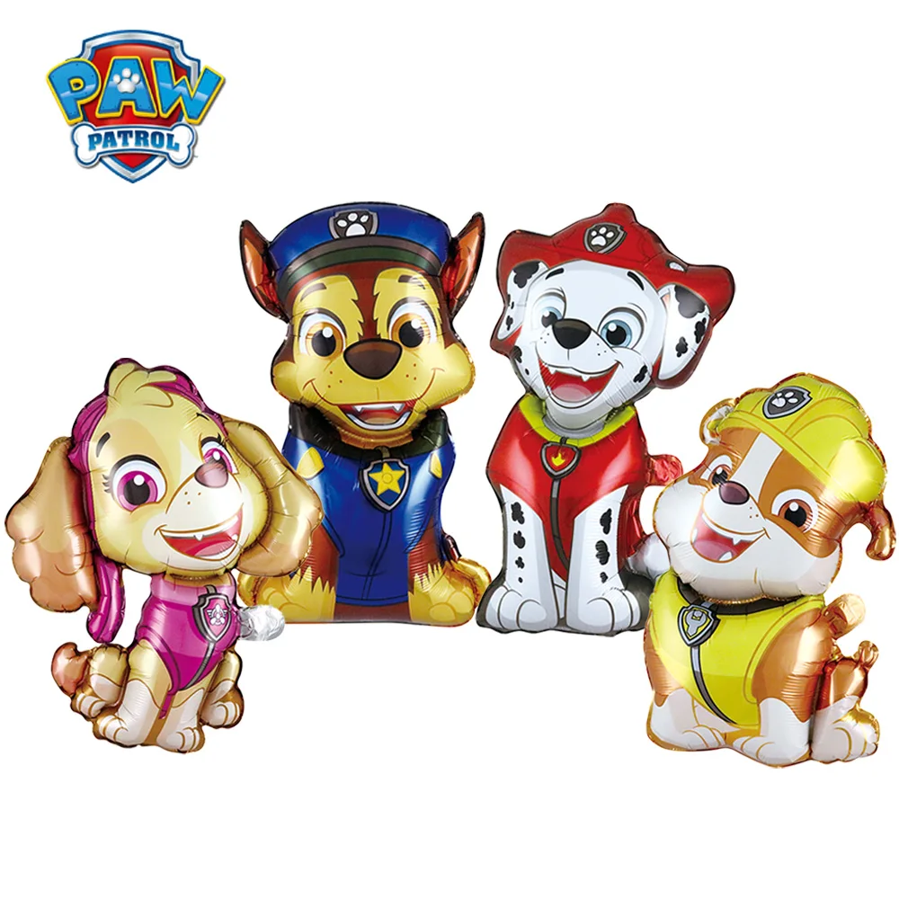 4-teiliges PAW Patrol Offiziell Lizenziertes Ballonset Niedlicher Cartoon-Stil Dekoration Karnevalsparty Foto-Requisiten Party-Zubehör – Detail 4