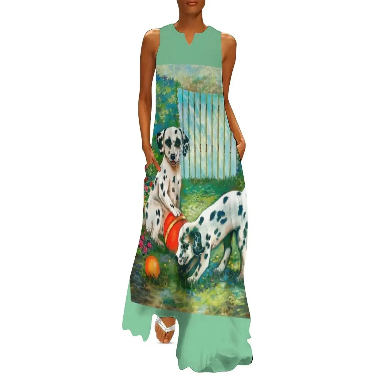 

DALMATIONS Long Dress women's elegant loose dresses summer women's dress 2025 women dresses evening dresses luxury 2025 Dress