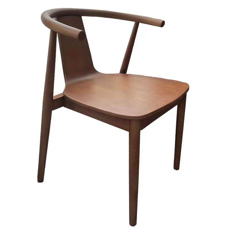 Directo de Fábrica 2026 Top QZT Silla de comedor de madera maciza, Silla de mesa de té, Silla de escritorio con respaldo para el tiempo libre