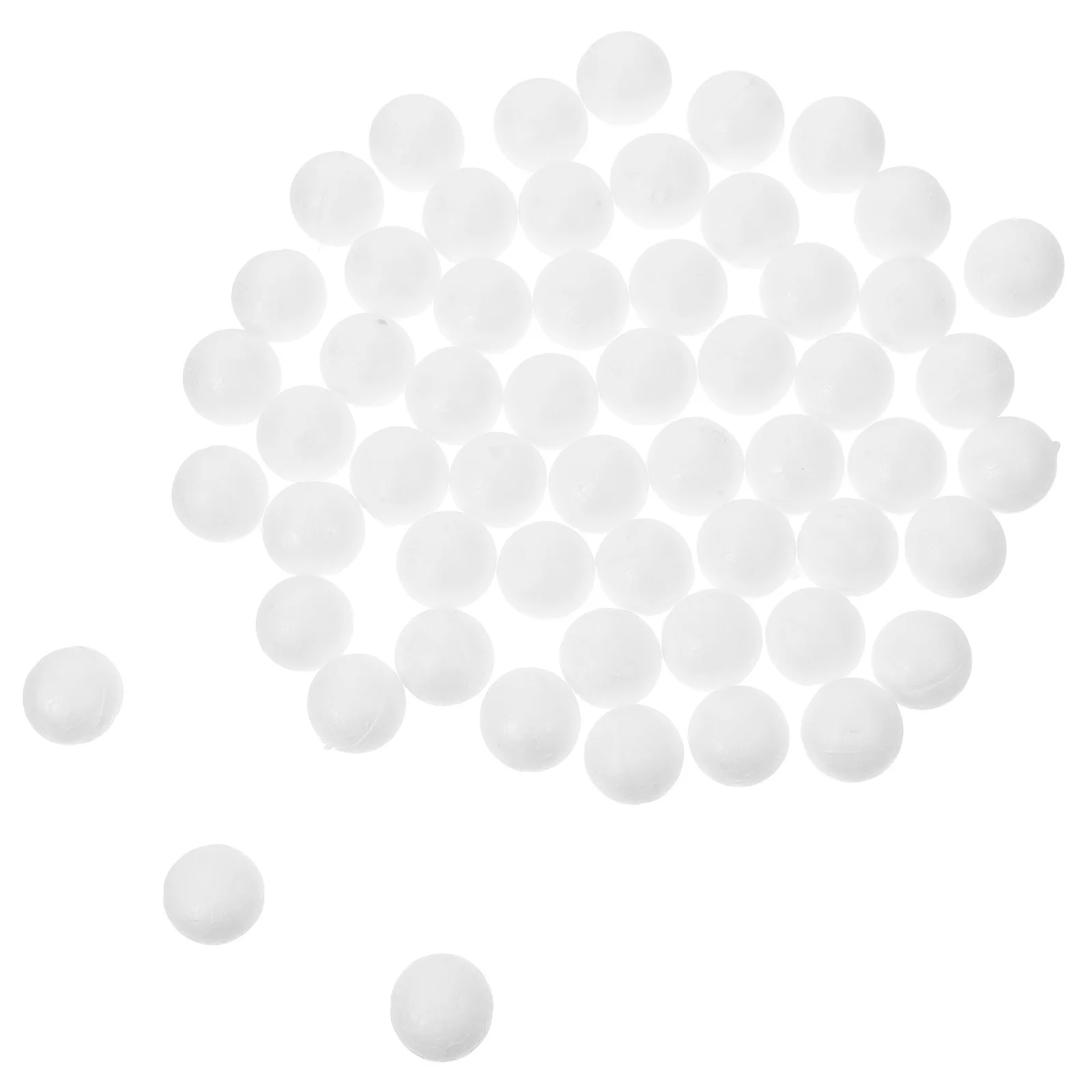 

250pcs 2.5Cm Christmas Foam Balls White Craft Ball For Diy Ornament Decor Holiday Party Art Project Supplies