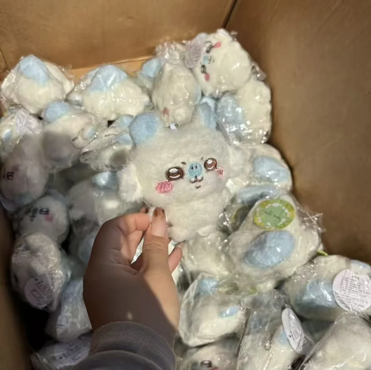 تشيكاوا مومونغا سلسلة أفخم المفاتيح لطيف Usagi Hachiware Momonga تحلق السنجاب لينة Kawaii دمية رقيق قلادة هدية #3