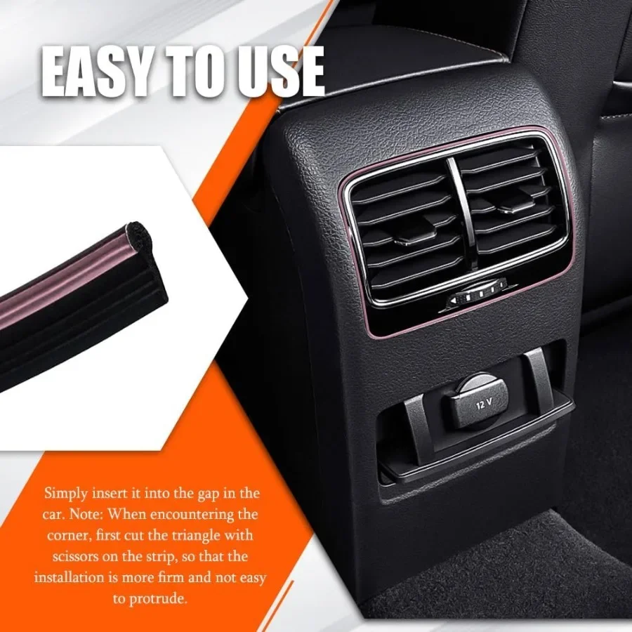 سيارة الداخلية صب شرائط الكسوة 33Ft/10M العالمي الكهربائي الديكور حشو إدراج شرائط لتصفيف لوحة القيادة DIY F