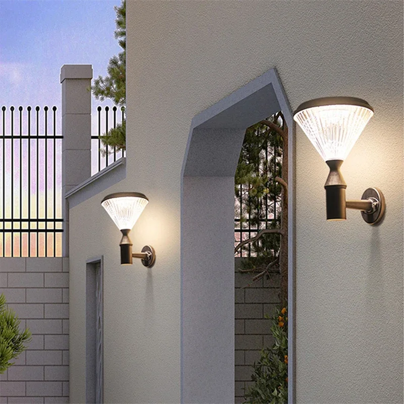 ULANI Contemporary Solar Outdoor Wall Lamps Simplicity Waterproof Creative Balcony Hallway Courtyard Villa Gate Hotel