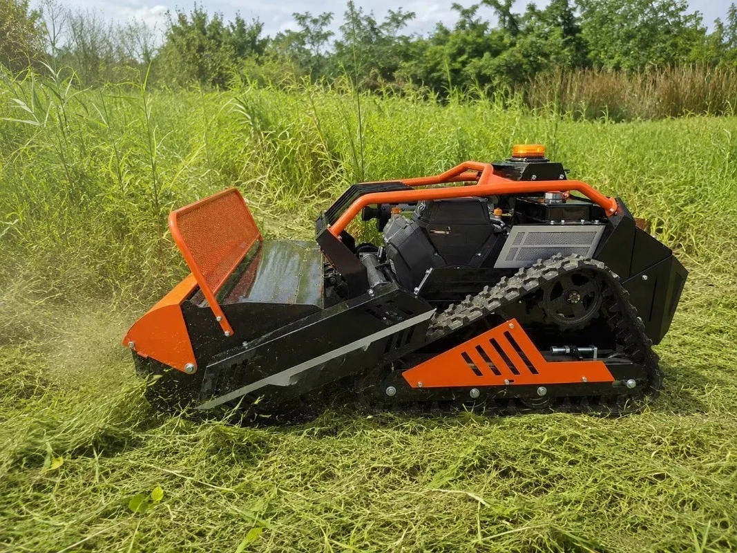 VTY1200H Automatic Mini RC Crawler Lawn Remote Control  Robot Lawn Mower Grass Cutter Flail Mower Crawler Mowers