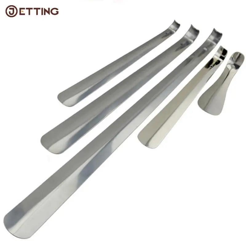 

Professional Shoehorn Practical Durable Durable Metal Silver Tone Shoe Horn Lifter Stainless Steel Long Handle 16/30/45/52/58cm