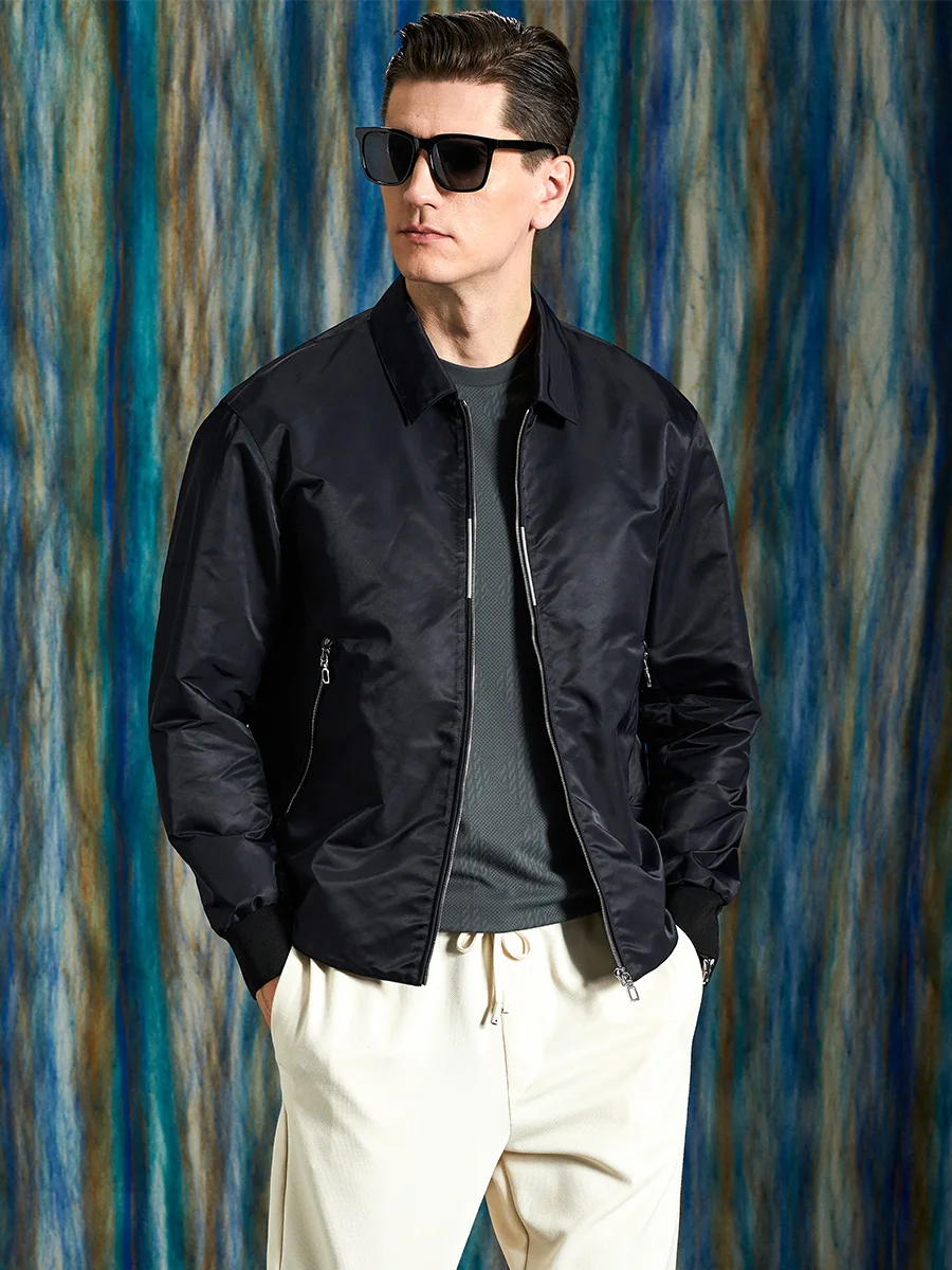 

Весенне-осенняя новая мужская куртка, модная повседневная тонкая куртка с лацканами для поездок на работу