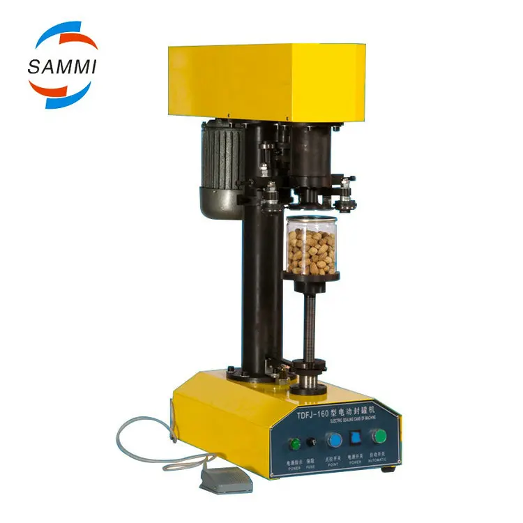 100% Warranty Tdfj-160 Pet Bottle Sealing Machine / Canning Seamer / Can Sealer for Tin Can