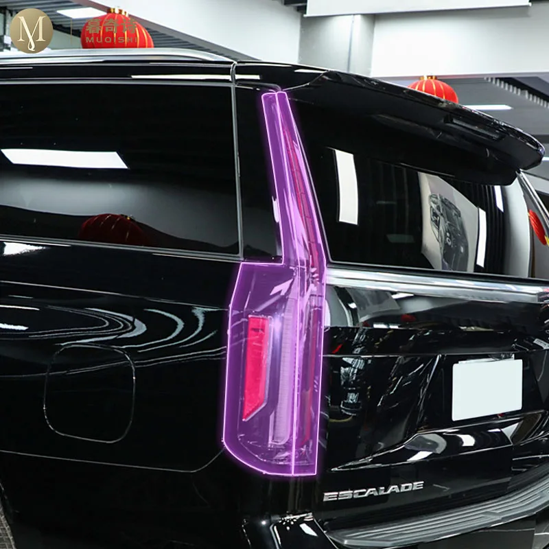 

MUQSHI pre cut car headlight scratch resistant PPF/TPU protective film transparent/smoked blac For Cadillac ESCALADE 21-2024