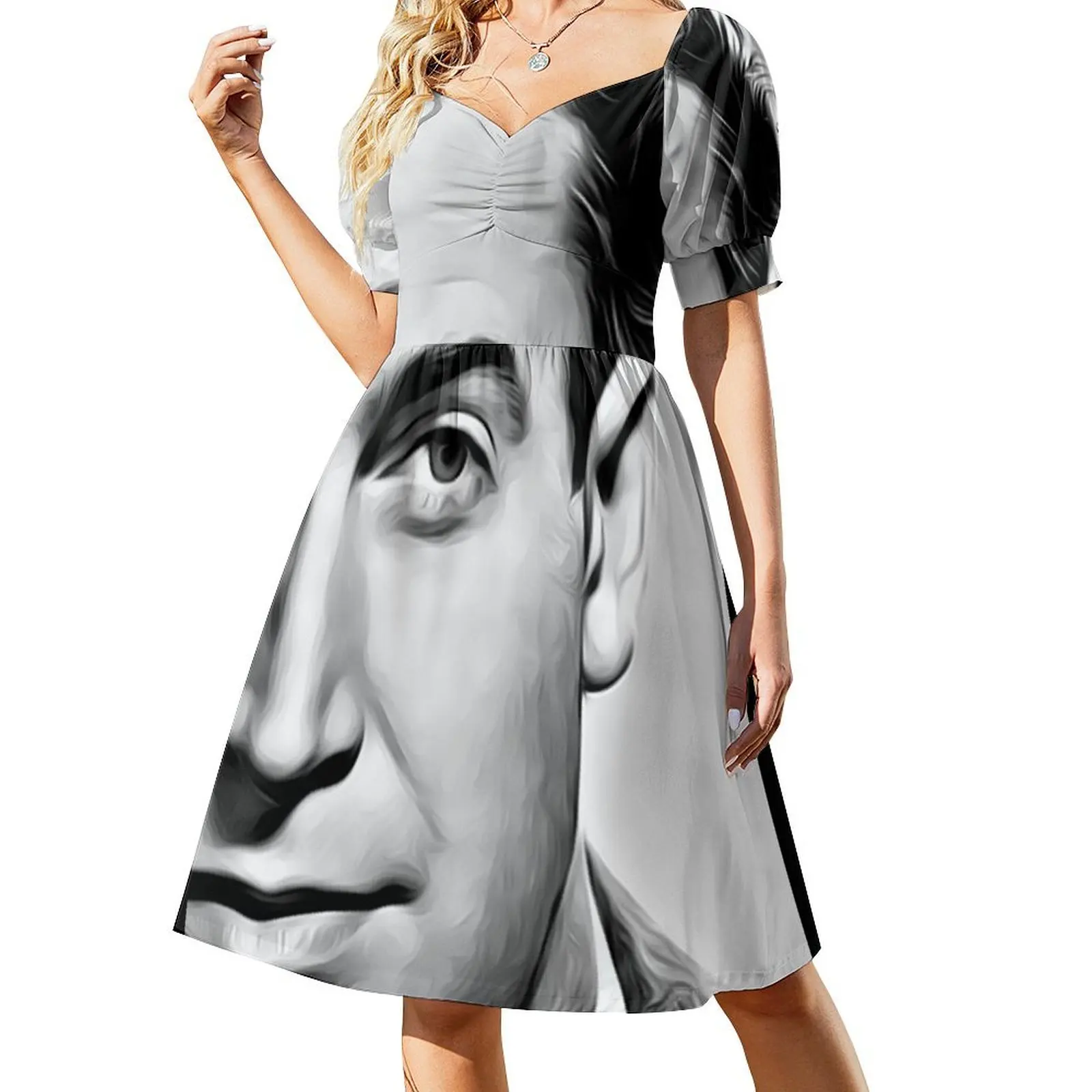 

Portrait of Jimmy Stewart, famous Hollywood actor mid-twentieth century Short-Sleeved Dress loose summer dress