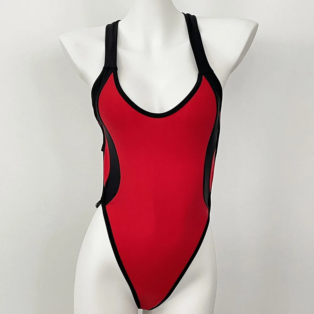 Women's One Piece Swimsuits 2025 Tummy Control Slimming Bathing Suit Neon 1 Piece Beach Outfit Sexy Sport V Neck Swim Suits