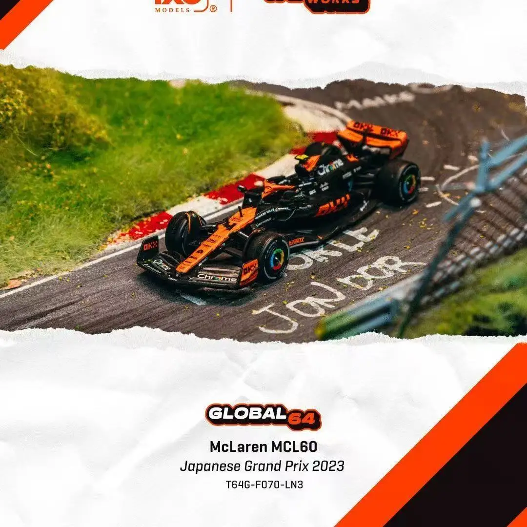 Tarmac Works Mercedes-Benz AMG F1 W14 E Italian Station McLaren F1 McLaren McLaren MCL60 Norris 23 Alloy Car Model