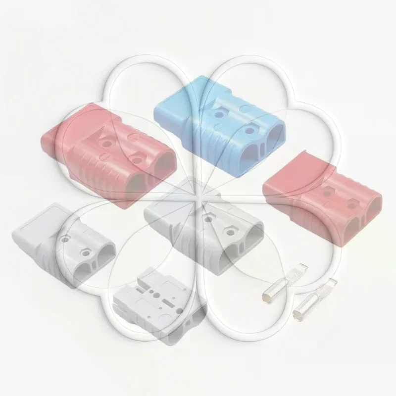 50A Dustproof Solar DC Connector Plug Stable Power Plug for RV Car Battery Charger Camping Off-Grid Energy Equipment