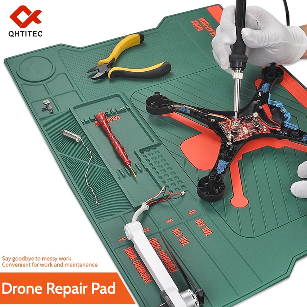 

Silicone Soldering Mat ESD Antistatic Heat Insulation Motherboard Electronics Phone Repair Maintenance Working Platform Pad