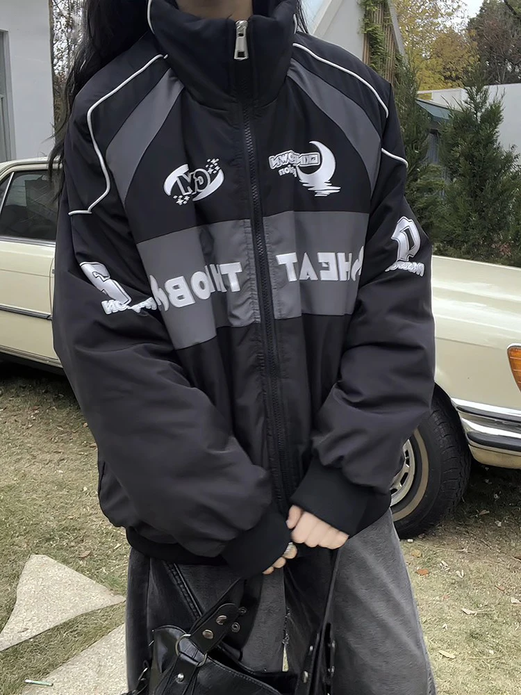 

American Sle Thiened Winter Jaet Men's Vintage Motorcycle Clothing Durable Cotton Padded Coat Warm And Sli