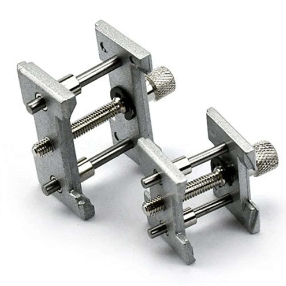 FZFZ 2 세트 금속 시계 무브먼트 홀더 시계 제조 업체 시계 클램프 시계 수리 도구 액세서리에 대한 고정베이스 다기능