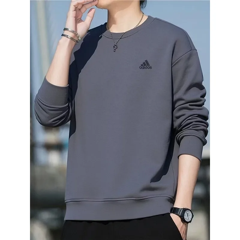 adidas Retro Raglan Sleeve Hood Pullover Old Sport Drop Shoulder Soft Pocket SweatshirtKT2527 1PCS