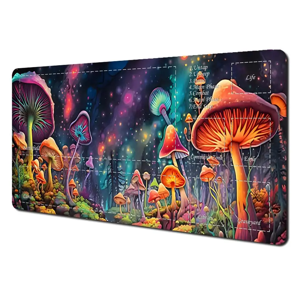 

Mushroom play Mouse Pad playmat mouse pad MTG TCG game play mat Duel pads Beginner Card Battles Commander Gaming Deskpad