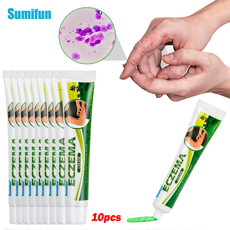 

2/5/10Pcs Sumifun Antibacterial Psoriasis Cream Dermatitis Eczematoid Eczema Ointment Psoriasis Cure Rash Urticaria Skin Care