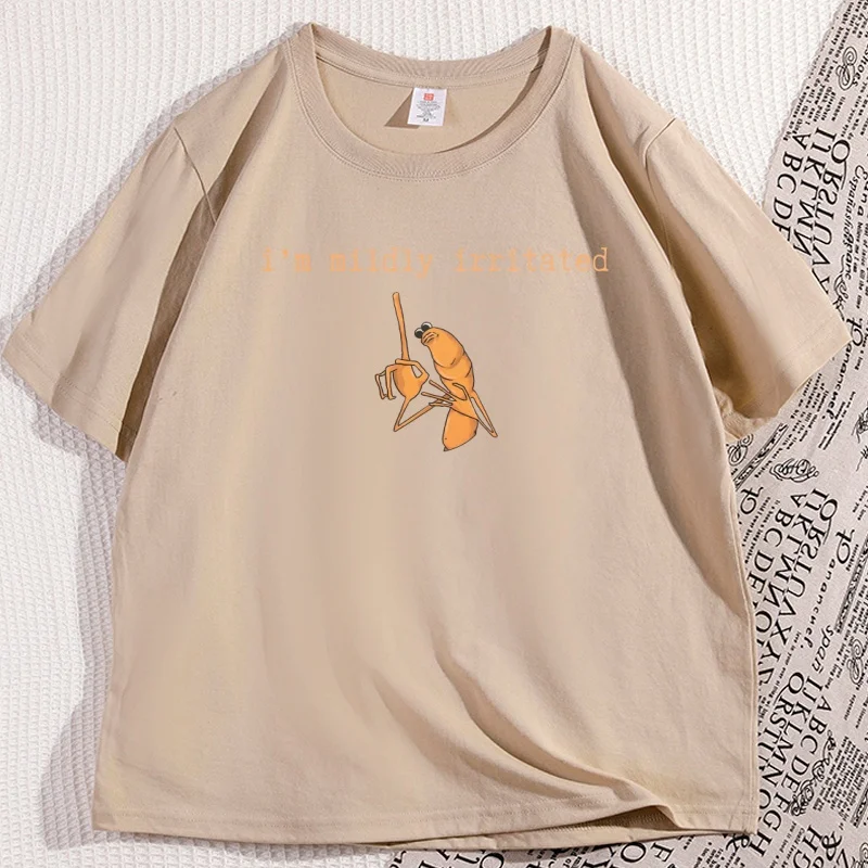 أنا مهيج معتدل ماركوس الدودة تي شيرت فضفاض قصير الأكمام الدماغ روت تي شيرت زوجين مطبوعة التي شيرت الملابس #2