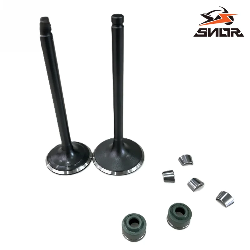SNOR Valve Stem Oil Seal And Valve Keeper Clip Set For Zongshen CB250‑F CB300 CB250 Off‑Road Motor Engine