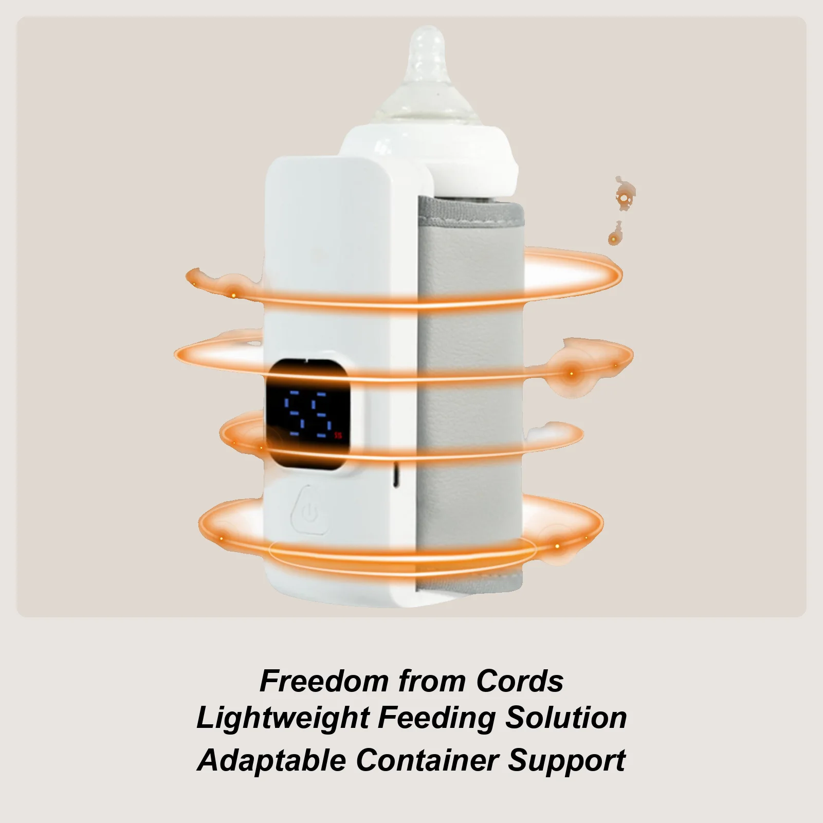 

Portable Bottle Warmer Portable Battery-Powered Feeding Supplies Milk Bottle Warmer For Night Morning Daily Winter Fall Home